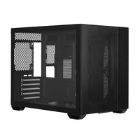 Boîtier de jeu Elite 461 M-ATX avec fenêtre latérale, compatible avec les cartes mères M-ATX/Mini-ITX jusqu'à 410 mm, alimentation ATX, boîtier d'ordinateur