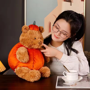 <strong>Pumpkin</strong> Bear Plush Toy Halloween <strong>Teddy</strong> Bear Super Soft PP Cotton Comforter Cute All Ages Kids Girlfriend Valentine's Birthday - Product Image 4