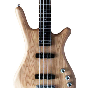 Guitare basse électrique à 4 cordes en bois, couleur bois, style elme, touche personnalisée - Product Image 3