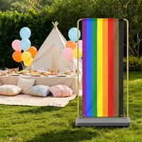 Toile de fond personnalisée imprimée Arc-en-ciel (variant Philadelphie), pour la mise en scène de cérémonies, l'affichage de célébrations et la décoration de bannières de fête
