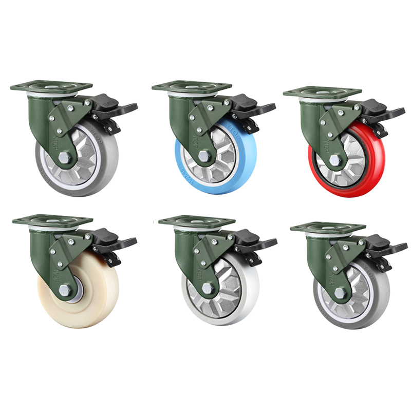YTOP Extra Heavy Duty 3 Inch Caster Wheels Swivel Heavy Duty Metal Wheels Rubber Caster