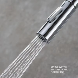 Moderne Roestvrijstalen Enkele Hendel Handvat Keuken Mixer Keramische Plank Verchroomd Pull Sproeier Waterkraan Voor Hotel Badkamer - Product Image 3