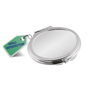 Compact 2x Magnification Folding Pocket <b>Mirror</b> 1x Side Double Sided Heart Pattern <b>Foldable</b> Cosmetic <b>Mirror</b> Box DEFECTIVE ELLIPSE - Product Image 2