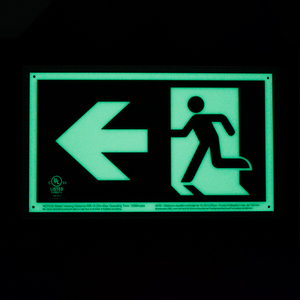Benutzer definierte fluor zierende lumines zierende photo lu mines zierende Sicherheits symbole Glow in the Dark Signage - Product Image 1