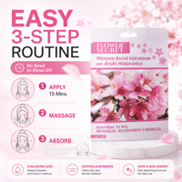Masker Wajah Bunga Sakura Rahasia Hyaluronic Acid Revitalizing OEM/ODM Tersedia, Dicari Agen Merek