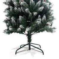 Grand arbre de Noël artificiel en PVC, pointu, en stock, pour extérieur, avec effet neige, idéal pour hôtels, centres commerciaux, maisons, fêtes, vente en gros