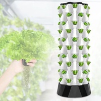 Sistem Menara Kebun Hidroponik Vertikal 10 Lapis, Pot Tanam Otomatis Besar, Hasil Tinggi