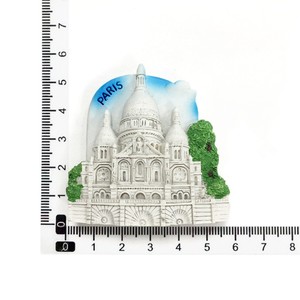 Vente en gros transfrontalière de souvenirs de voyage français, artisanat décoratif, aimants en résine peints, autocollants de réfrigérateur 7-9cm, style européen - Product Image 5
