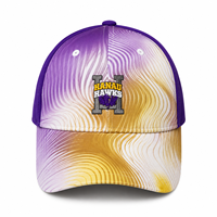 Casquette de camionneur à impression par sublimation et broderie en relief, ajustable avec fermeture snapback, pour hommes et femmes, idéale pour les sports d'équipe, activités de plein air et usage quotidien, taille unique.