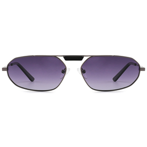 Unisex <b>Pilot</b> Sunglasses Oval Full Rim Metal Frame Dark Gray Lens 100% UV Protection Outdoor Adult Wear - Product Image 6