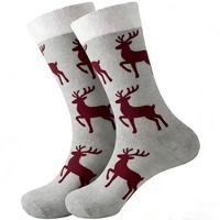 Nouvelle Arrivée Chaussettes de Noël en Coton pour Hommes Motif Père Noël et Bonhomme de Neige Coloré Chaussettes Mi-Mollet pour Usage Quotidien Hivernal