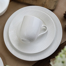Competitive Price European Hotel <b>Dinnerware</b> <b>Sets</b> Porcelain Dinner Plate Vintage Ceramic Tableware Oven Safe Dishwasher Safe - Product Image 4