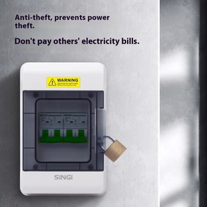 IP66 مقاوم للماء مزدوج التبديل المقبس غطاء خارجي PC + ABS الجدار الكهربائية DB الضميمة تخصيص OEM ODM - Product Image 4