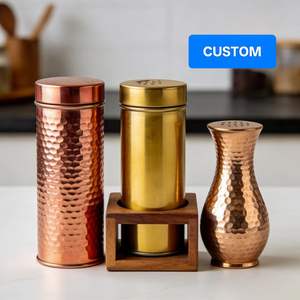 Fabrication sur mesure de bouteilles à épices en cuivre, laiton et acier inoxydable, moulin à épices, pots à épices uniques de haute qualité - Product Image 2