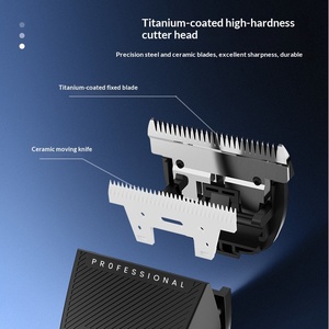 เครื่องตัดผมเซรามิกแบบชาร์จไฟผ่าน USB สำหรับผู้ชาย แบตเตอรี่ 2000mAh พร้อมหน้าจอ LED - Product Image 4