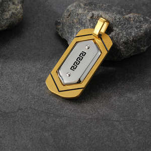 Collar con Colgante de Acero Inoxidable y Titanio, Resistente al Agua y al Deslustre, Estilo Hip Hop 2026, para Hombre, Venta al Por Mayor - Product Image 4