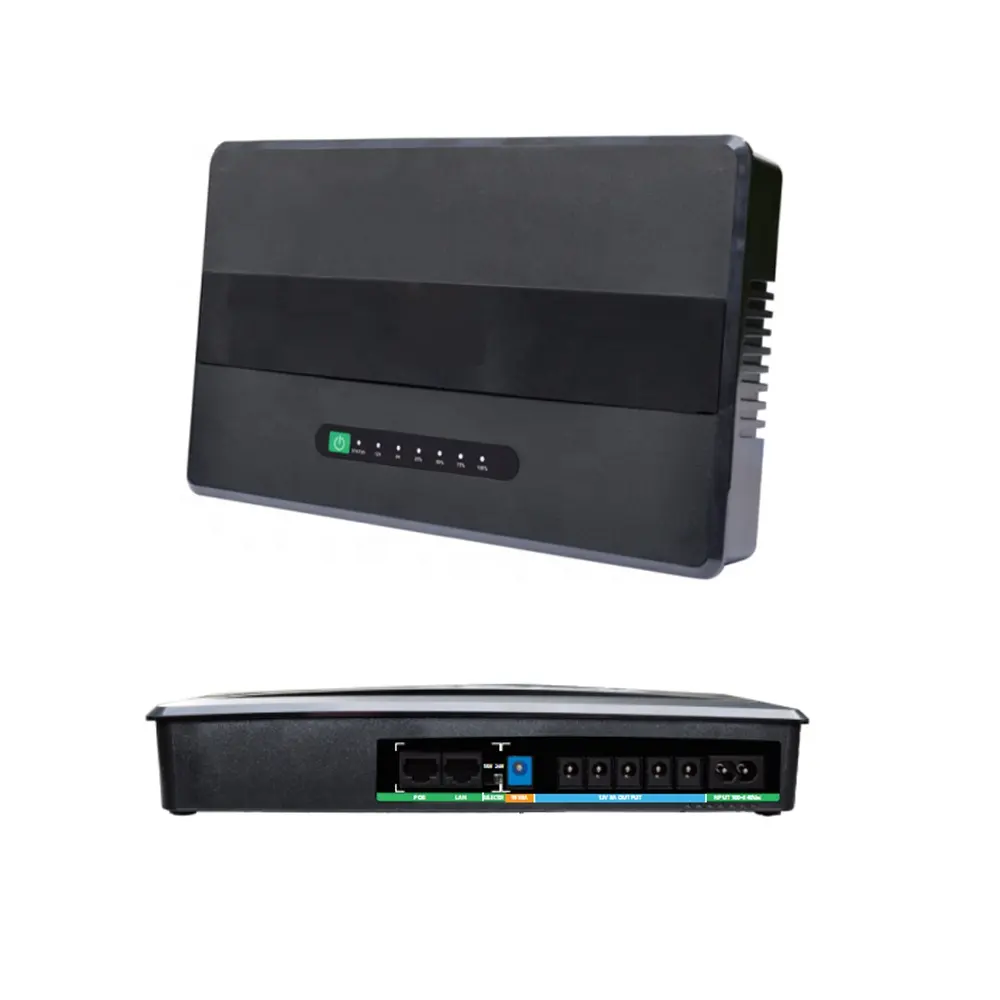 Mini DC UPS 19V batteria ricaricabile alimentatore di backup batteria al litio per 19V LCD laptop modem router ADSL 100W UPS