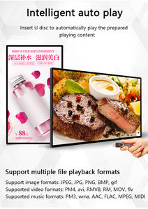 Señalización digital comercial de alta definición para supermercados, <span class=keywords><strong>cadena</strong></span> de 32/100 pulgadas, pantalla publicitaria, elevadores IP65 montados en la pared - Product Image 5