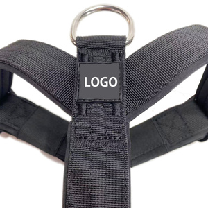 Hoge Kwaliteit <span class=keywords><strong>3Cm</strong></span> Brede Hondentuighalsband Met Duurzame Roestvrijstalen Metalen Gesp Tactische Hondentuig Voor Honden - Product Image 6