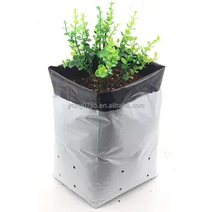 Bolsas de plántulas cuadradas de nutrientes PE blancas y negras de alta resistencia profesional para jardín para flores frutas verduras crecimiento de plantas - Product Image 2