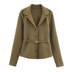 KAR&OT ZA 2025 Nuovo Arrivo Invernale Cardigan in Maglia con Cintura per Donna - Stile Snellente ed Elegante 4192151 4192150 - Product Image 1