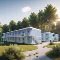 Casa Contenedor Desmontable Personalizada al por Mayor para Uso en Villas, Resistente al Agua, a Prueba de Huracanes, Diseño Moderno, Gran Espacio Familiar