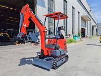 Excavator Mini Crawler 1,2 Ton dengan Mesin Kubota EPA & Euro 5, Excavator Kecil dengan Track Lebar Baru untuk Konstruksi Pertanian, Dijual