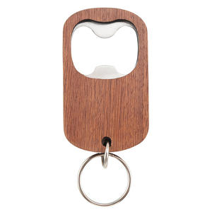 Abridor de Botellas de Acero Inoxidable con Grabado Láser Personalizado con Diseño de Madera, Abridor de Botellas Promocional, Regalo para Fiestas y Bares - Product Image 2