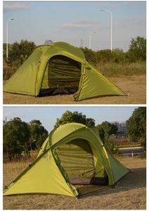 Tente de camping personnalisée pour l'extérieur, ultra-légère, quatre saisons, double couche, imperméable, grande capacité pour 3-4 personnes, avec une chambre et un salon - Product Image 3