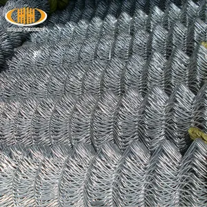 Cheap galvanized and PVC coated steel wire mesh cyclone chain link fence panel with barbed wire