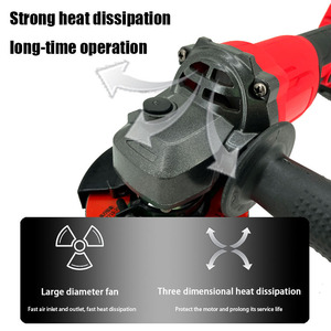 Larix 2v ללא ברק 3-in-1 ערכת כלי כוח גדול כולל זווית גריסה 2 סוללות פלסטיק ישיר - Product Image 4