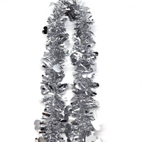 Guirlande de Noël ronde de 2 mètres, motif cœur, réutilisable, en PET, pour décorations de Noël et de fêtes à la maison