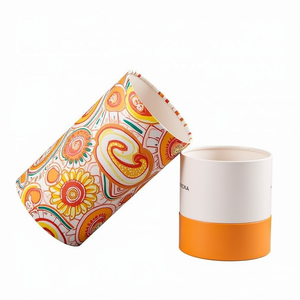 Caja de regalo personalizada de nuevo diseño al por mayor, tubo de papel redondo ecológico, cilindro reciclado, cajas de tubo de regalo de papel de cartón - Product Image 2