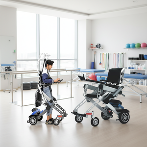 Peralatan Latihan Berjalan Berbantuan untuk Rehabilitasi Stroke, Bersertifikasi CE, Dapat Disesuaikan, Aluminium Ringan, Unisex - Product Image 1