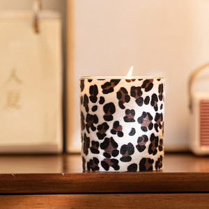 ภาชนะแก้วลายเสือดาวเทียนหอมสำหรับวันวาเลนไทน์และงานหัตถกรรมหรูหรา - Product Image 2