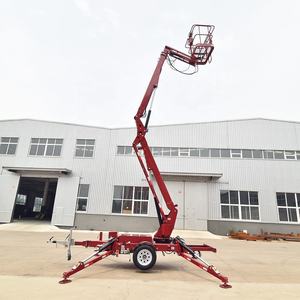 BETERLIFT Trailer hidrolik terpasang pria, 20m 18m 16m 14m 12m 10m 8m Platform angkat Cherry Picker ditarik angkat Boom untuk pekerjaan udara - Product Image 5