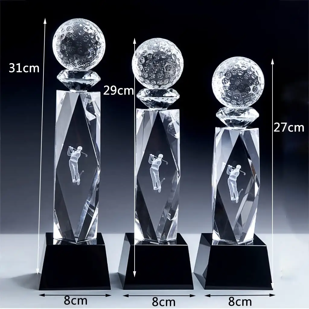 Trophée de football en verre cristal k9, gravure laser personnalisée, trophée de la ligue de cristal vierge pour les événements sportifs, Offre Spéciale