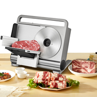 Nouvelle trancheuse à viande électrique semi-automatique de table pliable avec lame en acier inoxydable, portable pour la cuisine à domicile