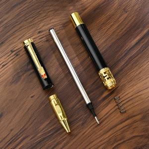 Stylo bille en métal de style chinois avec logo personnalisé, lourd et élégant, idéal pour les cadeaux d'affaires - Product Image 4