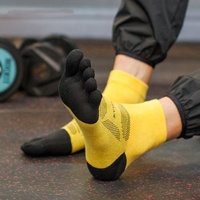 Chaussettes à cinq doigts pour la course à pied, chaussettes de haute performance Coolmax, respirantes, pour hommes et femmes