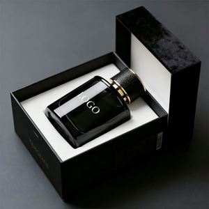 Custom Logo 30ml 50ml 100ml <b>Empty</b> Round Luxury Perfume Glass <b>Bottle</b> Pump <b>Spray</b> Black Glass <b>Spray</b> Parfum <b>Bottle</b> - Product Image 1