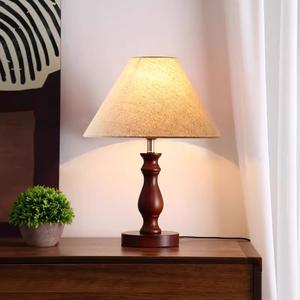 French <b>Vintage</b> Solid Wood Desk <b>Lamp</b> Wabi-Sabi Style American Retro High-End Bedroom Study Room Elegant Bedside <b>Lamp</b> 2.0kg - Product Image 4