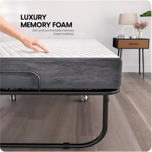 Gấp giường với nệm di động có thể gập lại CuộN đi giường dành cho người lớn cho khách, 5-inch dày Bộ nhớ bọt nệm - Product Image 4