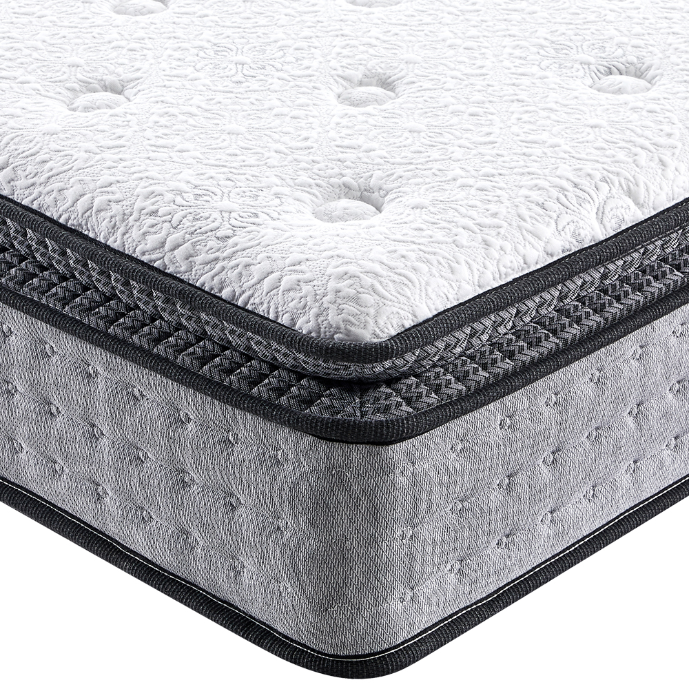 Grande demande Euro Matelas de luxe personnalisé en latex de mousse à mémoire de forme de taille King Queen Hybride Pillow Top Comprimé Dans Une Boîte Pour Hôtel