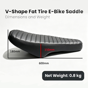 <span class=keywords><strong>Selle</strong></span> <span class=keywords><strong>de</strong></span> vélo électrique Angbow à pneus larges, siège large, imperméable, en PU PVC, coque en PP absorbant les chocs, coussin ergonomique pour vélo électrique - Product Image 6
