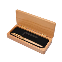 Boîte cadeau élégante en bois d'érable pour stylo-plume, boîtes cadeaux en bois personnalisées, boîtes cadeaux en bois sur mesure avec gravure de logo
