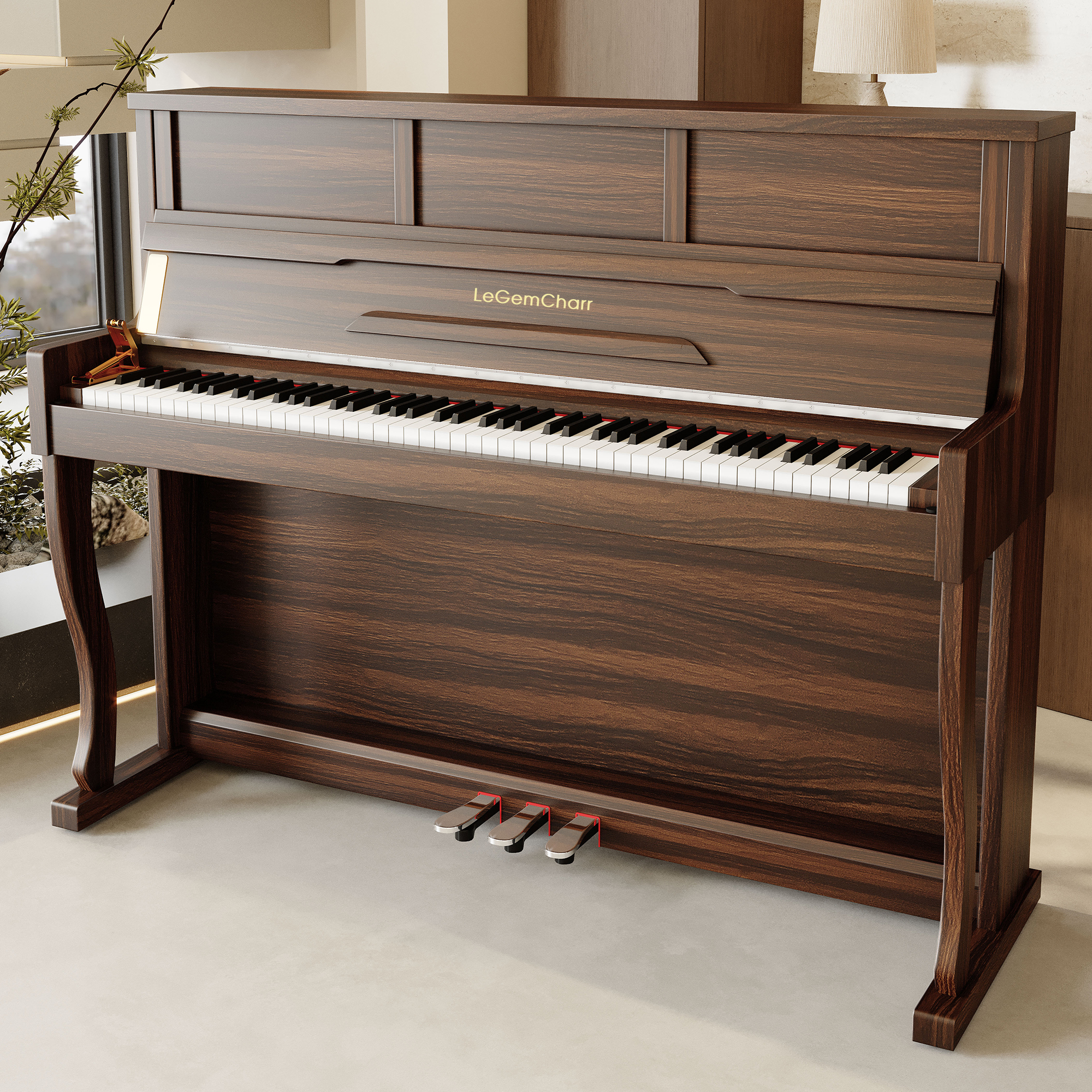 Wood grain sub brown