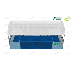 แผ่นปูรองหลังคาแบบพาโนรามาแบบยึดสำหรับสนามเทนนิสกลางแจ้งพร้อมหญ้าสังเคราะห์สำหรับเล่นกีฬา - Product Image 2