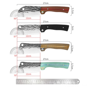Couteau pliant G10, mini couteau de poche, couteau à poisson portable pour extérieur, couteau à découper la viande pour le camping, couteau à éplucher, petit couteau de cuisine. - Product Image 4