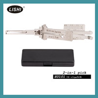 Herramienta LISHI HU101 2 en 1 de Acero Inoxidable para Abrir y Decodificar Cerraduras de Automóviles, para Cerrajeros Profesionales